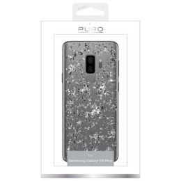 Puro Glam Ice Light Samsung G965 S9 Plus z metalicznymi elementami srebra SGS9PICELIGHT1SIL