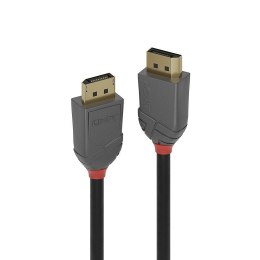 Kabel DisplayPort 1.2, LINDY Anthra Line 4K UHD M/M, czarny, 3m