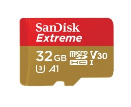 Karta pamięci SanDisk Extreme SDSQXAF-032G-GN6MA (32GB; Class U3; Adapter)