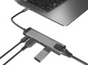 Natec Stacja dokująca Multi Port Fowler Go USB-C - Hub 2x USB 3.0, HDMI 4K, USB-C PD, RJ45