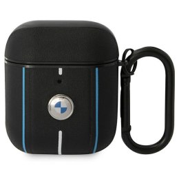 BMW BMA222RVSK AirPods 1/2 cover czarny/black Leather Color Lines