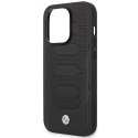 Etui BMW BMHMP14X22RPSK iPhone 14 Pro Max 6,7" czarny/black Leather Seats Pattern MagSafe