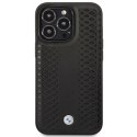 Etui BMW BMHMP14L22RFGK iPhone 14 Pro 6,1" czarny/black Leather Diamond Pattern MagSafe