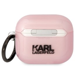 Karl Lagerfeld KLA3HNCHTCP Airpods 3 cover różowy/pink Ikonik Choupette