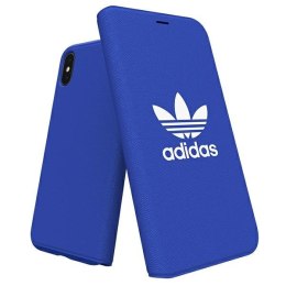 Adidas Booklet Case Canvas iPhone X/Xs blue/niebieski 30279