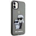 Karl Lagerfeld KLHCN61HNKCTGK iPhone 11 / Xr 6,1" czarny/black hardcase Gliter Karl&Choupette