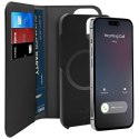 Puro Wallet Detachable iPhone 14 Plus 6,7" 2w1 MagSafe czarne/black PUIPC1467BKMAG1BLK