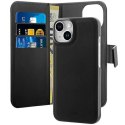 Puro Wallet Detachable iPhone 14 Plus 6,7" 2w1 MagSafe czarne/black PUIPC1467BKMAG1BLK