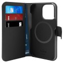 Puro Wallet Detachable iPhone 14 Pro Max 6,7" 2w1 MagSafe czarne/black PUIPC14P67BKMAG1BLK