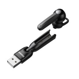 Słuchawka Bluetooth 5.0 Baseus A05, USB (czarna)