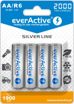 Akumulatorki AA/R6 everActive Silver Line 2000 mAh 4 sztuki