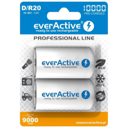 Akumulatorki D/R20 everActive Professional Line 10000 mAh 2 sztuki