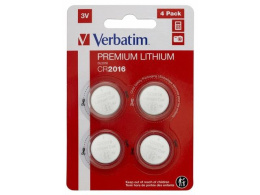 Bateria Verbatim CR2016 (4 szt blister)