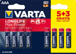 Baterie VARTA LONGLIFE MAX POWER AAA 1.5V 8 (5+3) szt