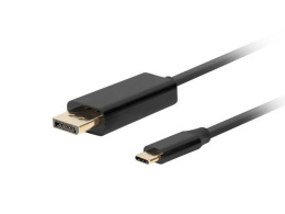 Kabel adapter Lanberg USB-C(M) - Displayport(M) 0,5m 4K 60Hz czarny