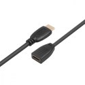 TB Kabel HDMI v2.0 F-M pozłacany 3m przedłużacz