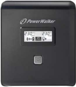 POWER WALKER UPS LINE-IN VI 1000 LCD 1000VA, 2X SCHUKO+2X IEC C13, RJ11/45, USB, LCD