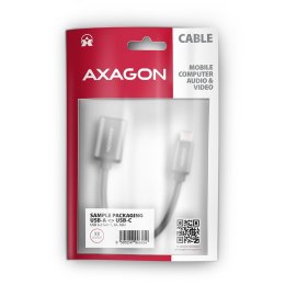 AXAGON RUCM-AFAC Kabel adapter USB 3.2 Gen 1 Type-C samiec -> Type-A żeńska, 0,2m, 3A, ALU