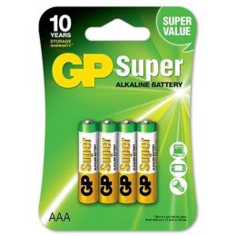 Bateria alkaliczna AAA / LR03 GP Super Alkaline x4