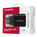 AXAGON ACU-QS24 Ładowarka sieciowa QC 24W, 2x port USB--A, QC3.0/AFC/FCP + 5V/1.2A