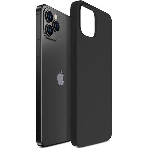 3MK Silicone Case iPhone 12/12 Pro 6,1" czarny/black