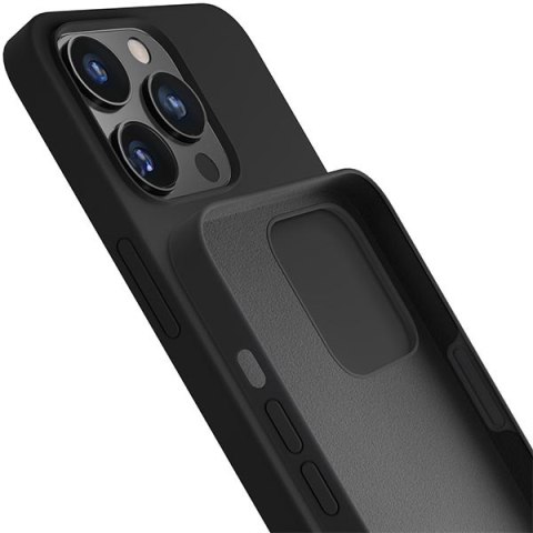 3MK Silicone Case iPhone 13 Pro Max 6,7" czarny/black