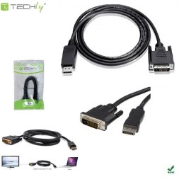 Kabel adapter Manhattan DisplayPort / DVI-D 24+1 1080p*60Hz M/M 3m czarny