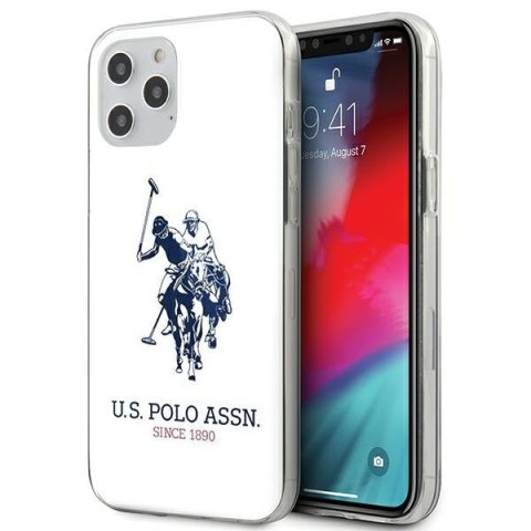 US Polo USHCP12MTPUHRWH iPhone 12/12 Pro 6,1" biały/white Shiny Big Logo