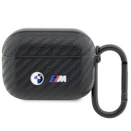 BMW BMAPWMPUCA2 AirPods Pro cover czarny/black Carbon Double Metal Logo