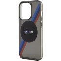 Etui BMW BMHMP14XHDTK iPhone 14 Pro Max 6,7" szary/grey hardcase Tricolor Stripes MagSafe