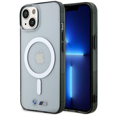 Etui BMW BMHMP14MHCRS iPhone 14 Plus 6.7" transparent hardcase Silver Ring MagSafe