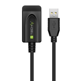 Kabel / Przedłużacz Techly Aktywny USB 2.0 A-A M/F 5m Czarny