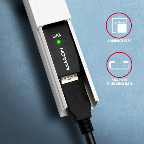 AXAGON ADR-210 USB 2.0 A-M -> A-F aktywny kabel przedłużacz/wzmacniacz 10m