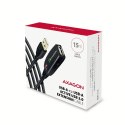 AXAGON ADR-215 USB 2.0 A-M -> A-F aktywny kabel przedłużacz/wzmacniacz 15m