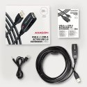 AXAGON ADR-220 USB 2.0 A-M -> A-F aktywny kabel przedłużacz/wzmacniacz 20m