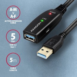 AXAGON ADR-305 USB 3.0 A-M -> A-F aktywny kabel przedłużacz/wzmacniacz 5m