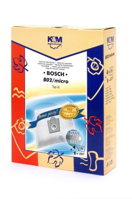 K&M Worki do odkurzacza 4 szt. +1 filtr B02/micro