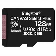 Kingston Karta pamięci microSD 128GB Canvas Select Plus 100MB/s