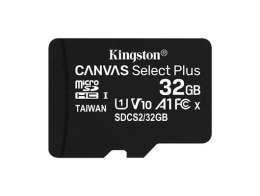 Kingston Karta pamięci microSD 32GB Canvas Select Plus 100MB/s