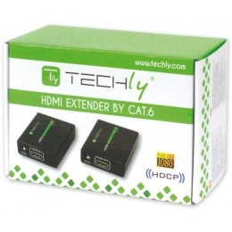 Techly Extender HDMI po skrętce Cat.6/6a/7, do 60m, FullHD 3D, czarny