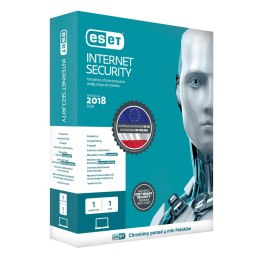 Oprogramowanie ESET Internet Security dla 1 komputera, 36 m-cy, BOX