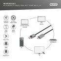 Digitus Kabel adapter DisplayPort - HDMI 4K 30Hz DP/HDMI M/M 1m