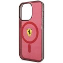 Ferrari FEHMP14LURKR iPhone 14 Pro 6,1" czerwony/red hardcase Translucent Magsafe