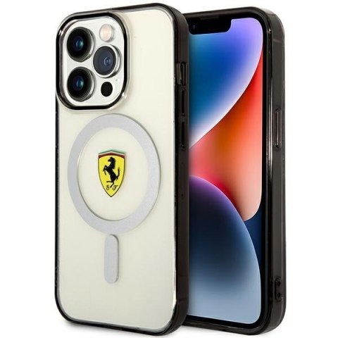 Ferrari FEHMP14LURKT iPhone 14 Pro 6,1" przezroczysty/transparent hardcase Outline Magsafe