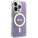 Guess GUHMP14LH4STU iPhone 14 Pro 6.1" purpurowy/purple hardcase 4G MagSafe