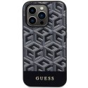 Guess GUHMP14LHGCFSEK iPhone 14 Pro 6.1" czarny/black hardcase GCube Stripes MagSafe