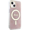 Guess GUHMP14MH4STP iPhone 14 Plus 6.7" różowy/pink hardcase 4G MagSafe