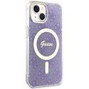 Guess GUHMP14MH4STU iPhone 14 Plus 6.7" purpurowy/purple hardcase 4G MagSafe