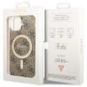 Guess GUHMP14SH4STW iPhone 14 6.1" brązowy/brown hardcase 4G MagSafe