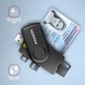 AXAGON CRE-SMP2A Czytnik kart identyfikacyjnych & SD/microSD/SIM card PocketReader USB